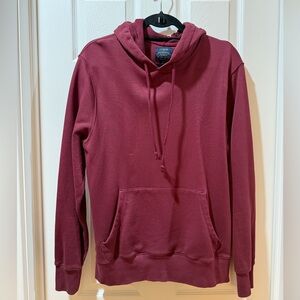 J crew Mens Burgundy Hoodie NWOT medium